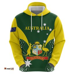 custom australia cricket hoodie 2024 world cup go aussie green version