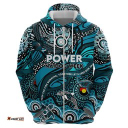 custom naidoc week 2024 power hoodie aboriginal animals keep the fire burning dt02