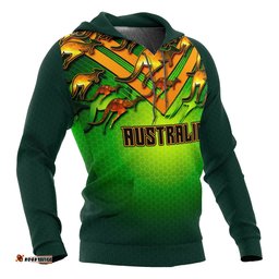 Hoodie Australian Kangaroo Hoodie Aussie National Colors