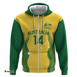 custom australia opals hoodie indigenous art