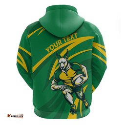 personalized australia rugby champion hoodie wallabies mascot with sporty style