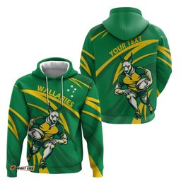 personalized australia rugby champion hoodie wallabies mascot with sporty style