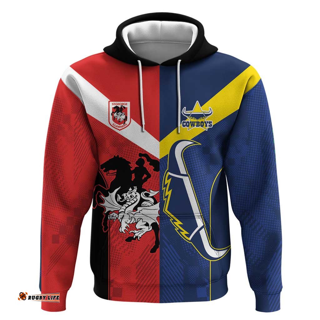 custom dragons cowboys combine storm warriors hoodie sport style version 02