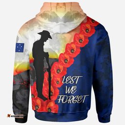 ANZAC Lest We Forget Hoodie All Gave Some, Some Gave All