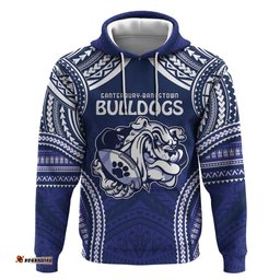 bulldogs rugby custom hoodie go berries with polynesian style