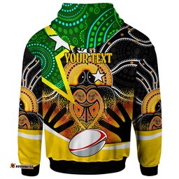 kangaroos rugby hoodie custom kangraroo australian rugby league go the roos indigenous player and number hoodie