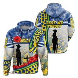 Eels Rugby Hoodie Indigenous ANZAC Day