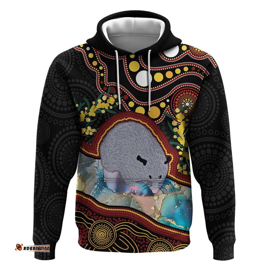 australia possum hoodie aboriginal art mix aussie opal
