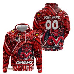 custom australia naidoc week 2024 hoodie dragons mascot keep the fire burning dt02