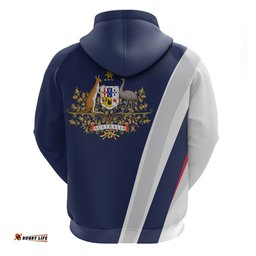 hoodie kangaroo hoodie australian coat of arms aussie special version unisex