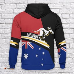 Hoodie Kangaroo Hoodie Aussie Coat Of Arms Aus Flag Unisex