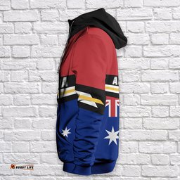 Hoodie Kangaroo Hoodie Aussie Coat Of Arms Aus Flag Unisex
