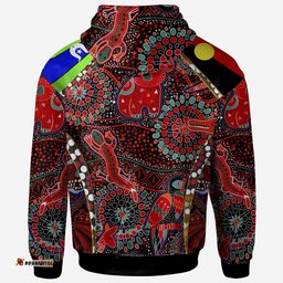 hoodie aboriginal animal dot pattern unisex