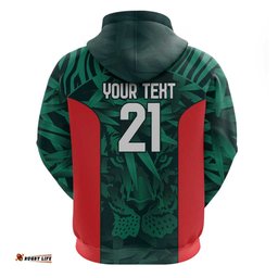 royal bengal tiger bangladesh cricket custom hoodie the red and green version
