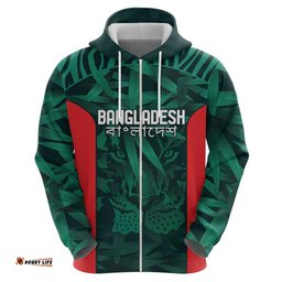 royal bengal tiger bangladesh cricket custom hoodie the red and green version