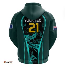 custom matildas australia soccer hoodie liquid marble texture vibe