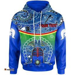 Personalised Hoodie Torres Strait Symbol With Aboriginal Patterns