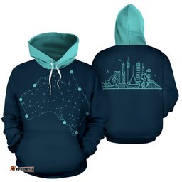 Hoodie Aus Flag Hoodie Sydney Unisex