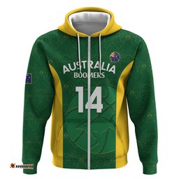 custom australia basketball hoodie go champions aussie boomers national color