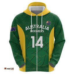 custom australia basketball hoodie go champions aussie boomers national color