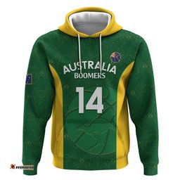 custom australia basketball hoodie go champions aussie boomers national color