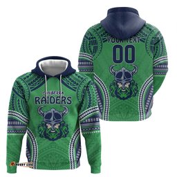 raiders rugby custom hoodie with polynesian style