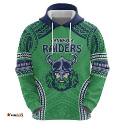 raiders rugby custom hoodie with polynesian style