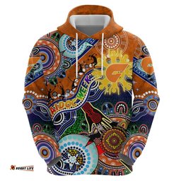 custom naidoc week 2024 gws giants hoodie australia aboriginal dot painting dt02
