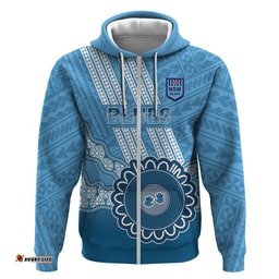 custom nsw blues rugby hoodie aussie aboriginal mix polynesian pattern