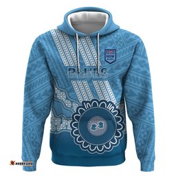 custom nsw blues rugby hoodie aussie aboriginal mix polynesian pattern
