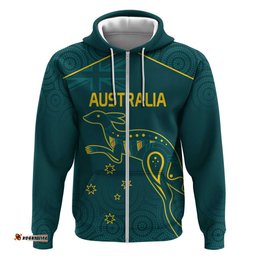 custom australia rugby hoodie proud of aussie kangaroo