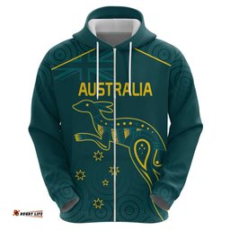 custom australia rugby hoodie proud of aussie kangaroo