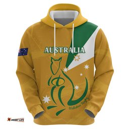 custom australia rugby hoodie 2024 wallabies grunge style