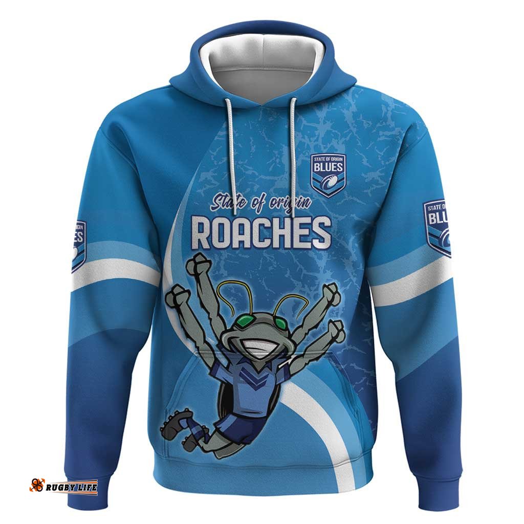 custom nsw cockroaches blues hoodie new south wales origin no2