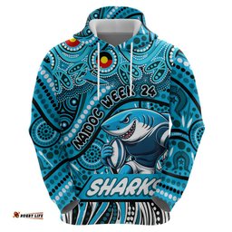 custom australia naidoc week 2024 hoodie sharks mascot keep the fire burning dt02