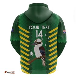 custom australia field hockey hoodie go champions kookaburras national color