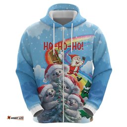 personalised australia koala christmas hoodie santa claus ho ho ho