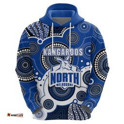 custom personalised and number north afl hoodie aboriginal patterns