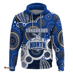 custom personalised and number north afl hoodie aboriginal patterns