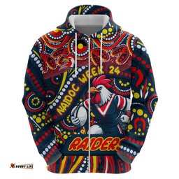 custom australia naidoc week 2024 hoodie sydney roosters mascot keep the fire burning dt02