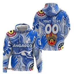 personalised naidoc week 2024 melbourne demons hoodie australian aboriginal hand painting dt02