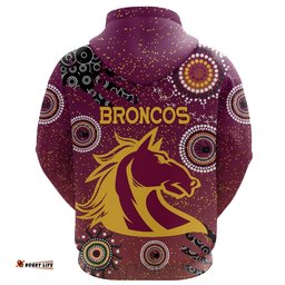 custom personalised brisbane broncos hoodie indigenous country style