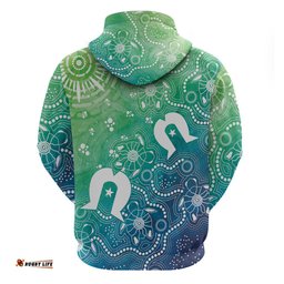 australia aboriginal style hoodie world ocean day