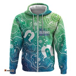 australia aboriginal style hoodie world ocean day