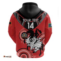 custom nrl dragons naidoc week hoodie keep the fire burning indigenous art