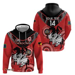 custom nrl dragons naidoc week hoodie keep the fire burning indigenous art