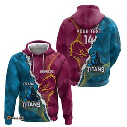custom broncos and titans rugby 2024 hoodie dynamic style