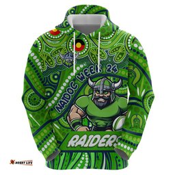 custom australia naidoc week 2024 hoodie canberra raiders mascot keep the fire burning dt02