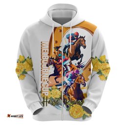 melbourne cup australia hoodie horse racing happy 164th anniversary