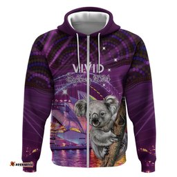 vivid sydney australia hoodie humanity aussie koala fanciful light